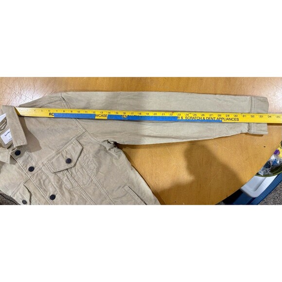 Old Navy Mens Beige Corduroy Classic Trucker Jacket Large - Picture 5 of 6